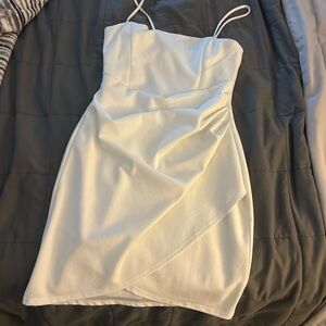 Windsor White Mini Dress with Spaghetti Straps